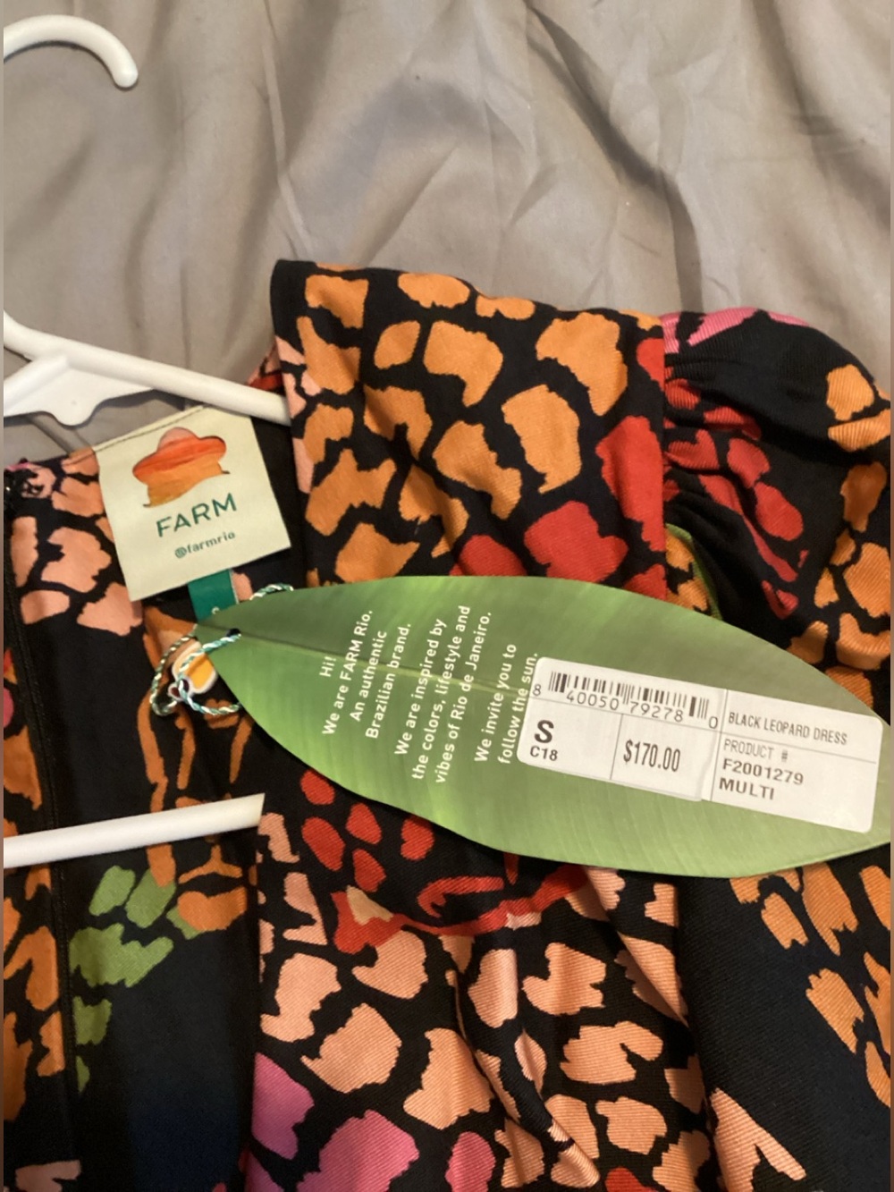 Farm Rio Leopard pattern mini dress - Picture 5 of 5